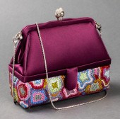 JUDITH LEIBER SATIN & CRYSTAL