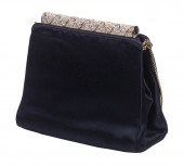 JUDITH LEIBER SILK EVENING BAG