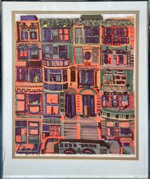 Judith Lewer serigraph, colorful
