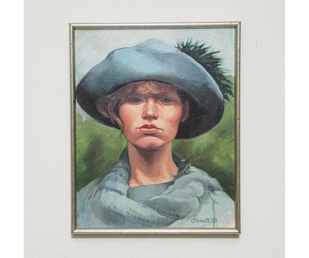 Judith Merrill, 20th c., oil on