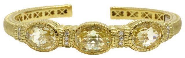 JUDITH RIPKA 18KT YG CITRINE &