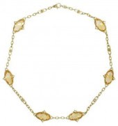 JUDITH RIPKA 18KT YG CITRINE &