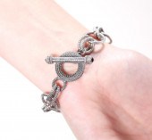 JUDITH RIPKA 925 TEXTURED LINK
