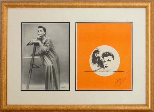 JUDY GARLAND PHOTOGRAPH AND