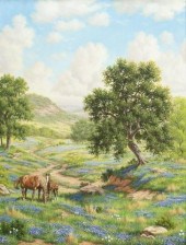 JUDY GIBSON (B.1946) BLUEBONNE