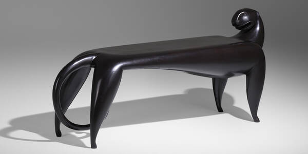 Judy Kensley McKie. Jaguar bench.