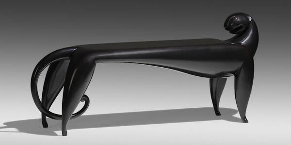 Judy Kensley McKie. Jaguar bench.