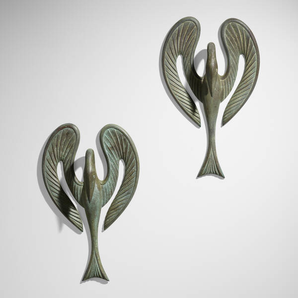 Judy Kensley McKie. Swan sconces,