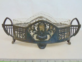 JUGENDSTIL CENTERPIECE, CUT GL