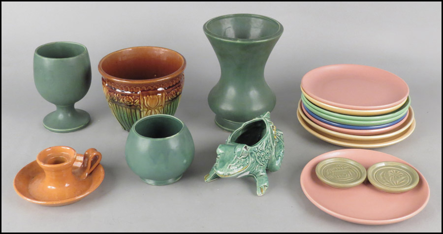 JUGTOWN POTTERY ORANGE GLAZED
