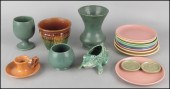 JUGTOWN POTTERY ORANGE GLAZED