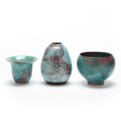 JUGTOWN POTTERY, THREE CHINESE