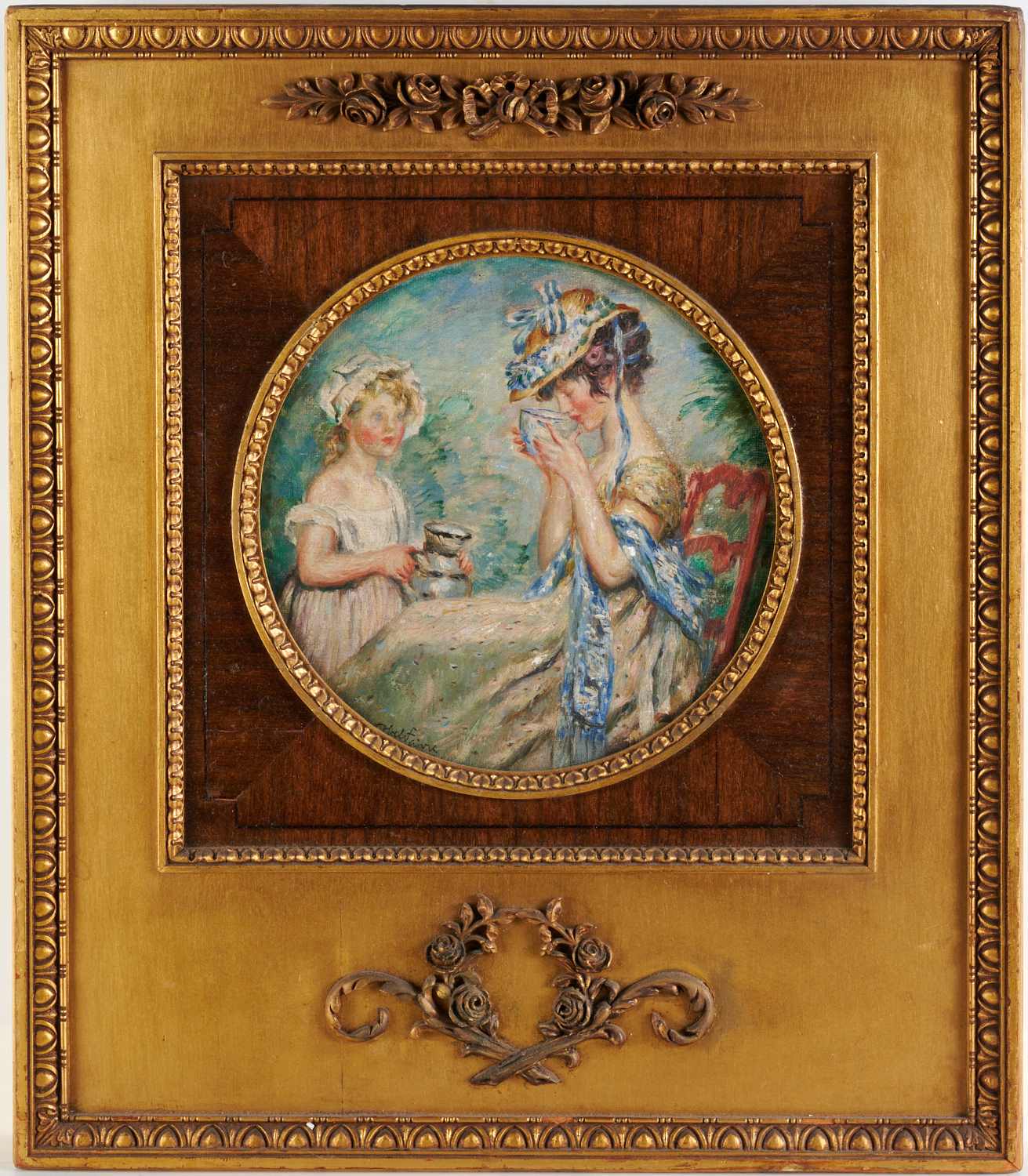 JULES ABEL FAIVRE, OIL ON CANVAS