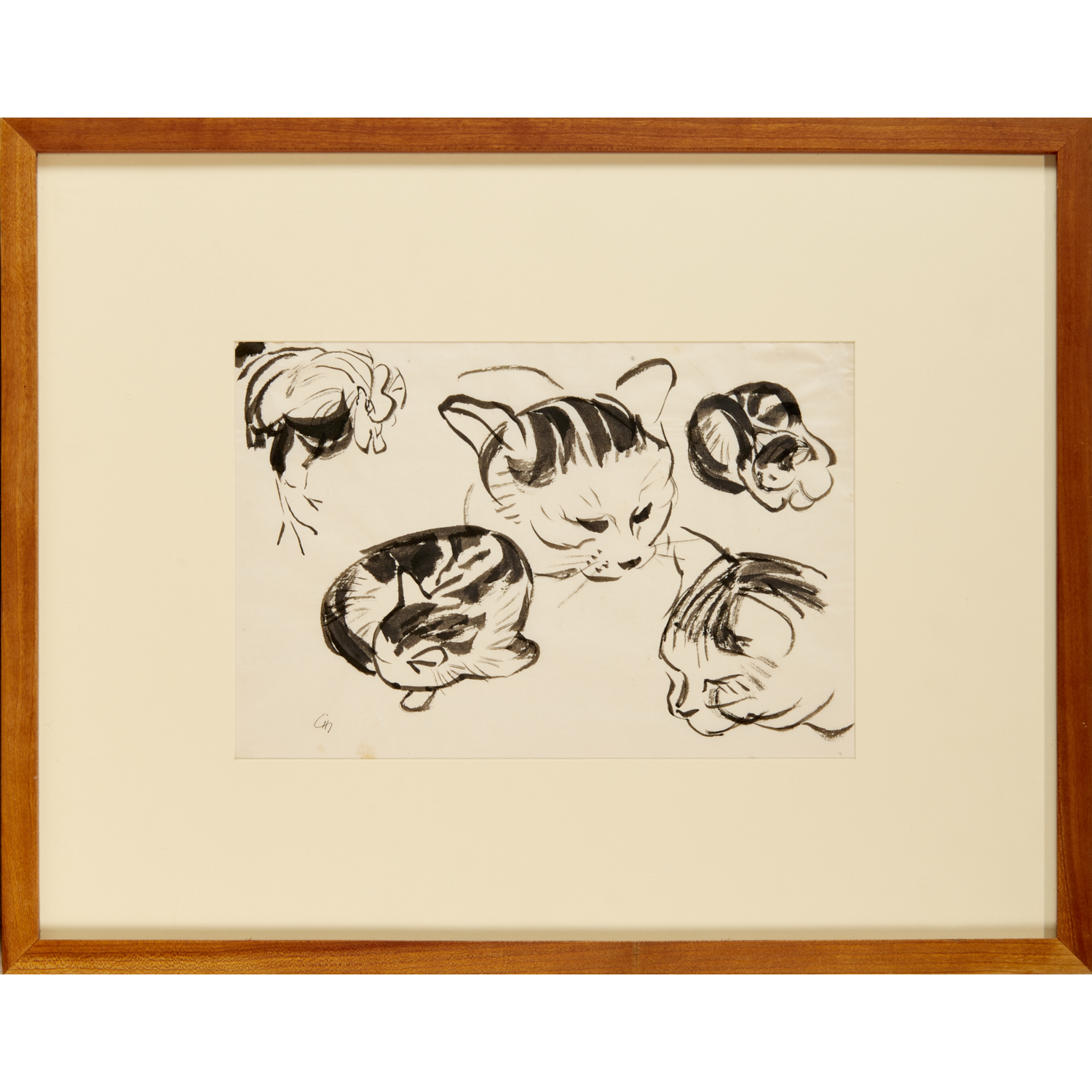 JULES CHADEL, STUDIES OF A CAT,