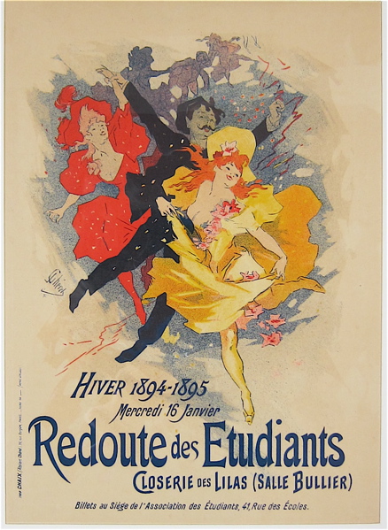 JULES CHERET COLOR LITHOGRAPH.