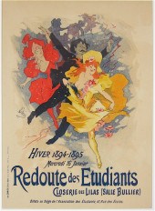 JULES CHERET COLOR LITHOGRAPH.