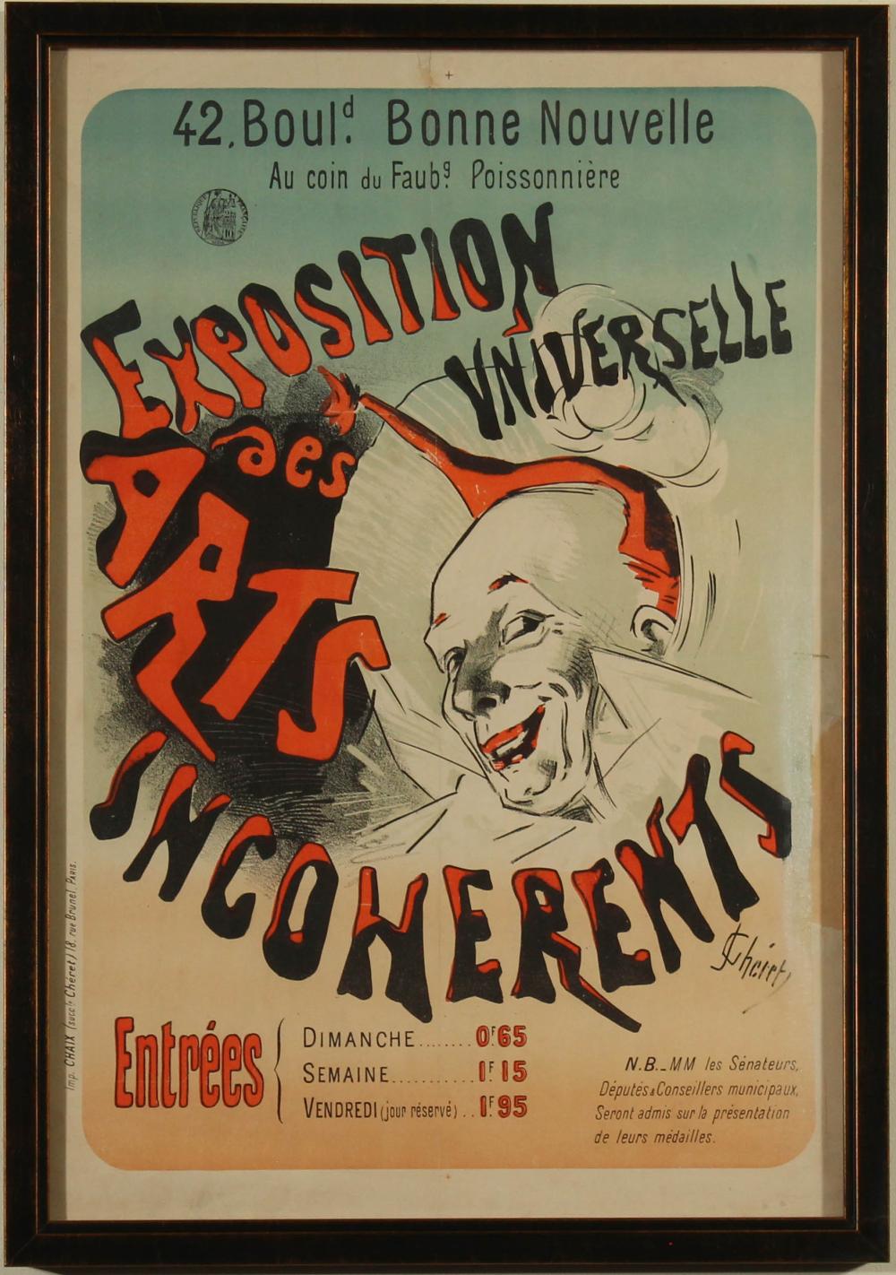 JULES CHERET LITHOGRAPH