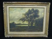 Jules Dupre Oil wooden landsca