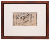 JULES PASCIN 'A CUBA' INK & WA