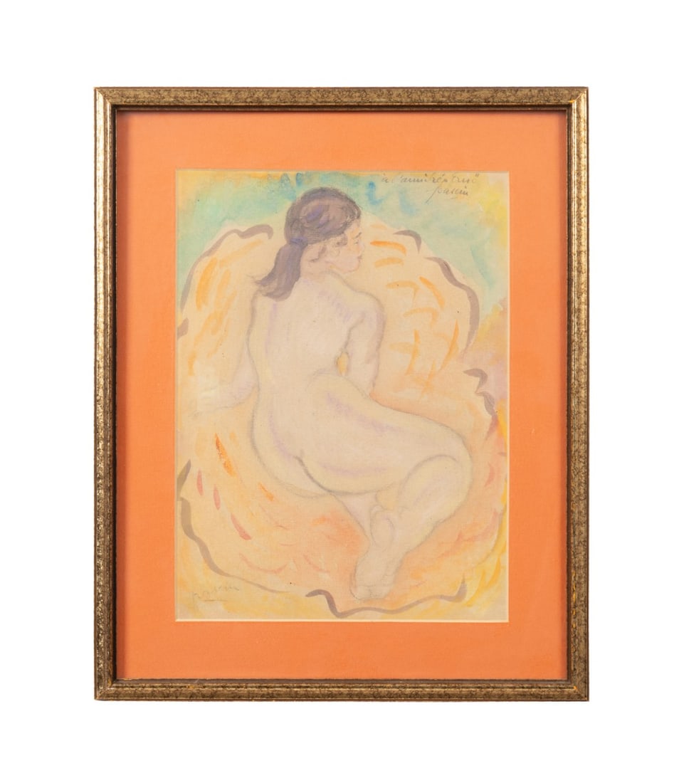 JULES PASCIN, BACK OF NUDE WOMAN,