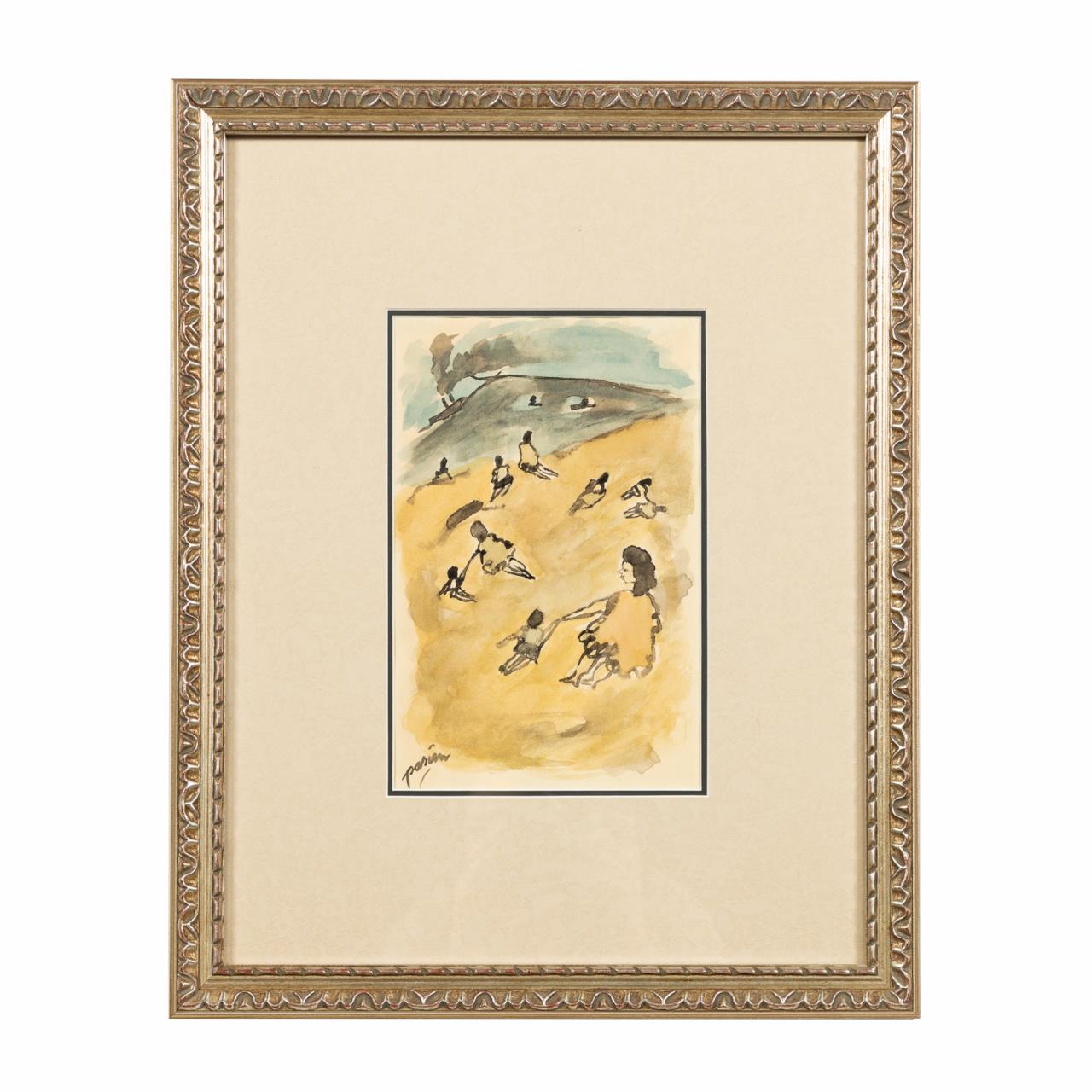 JULES PASCIN, BEACH LANDSCAPE