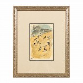 JULES PASCIN, BEACH LANDSCAPE