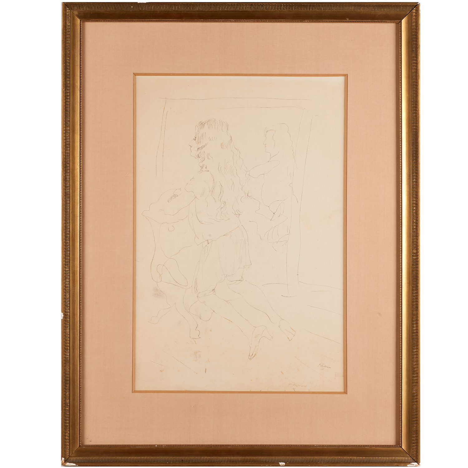 JULES PASCIN, PENCIL SKETCH, 1929