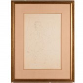 JULES PASCIN, PENCIL SKETCH, 1