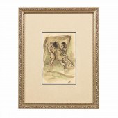 JULES PASCIN, THREE DANCING FI