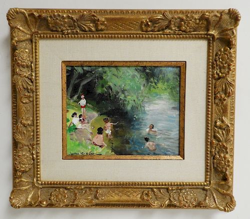JULES RENé HERVé, FRENCH, BATHERS