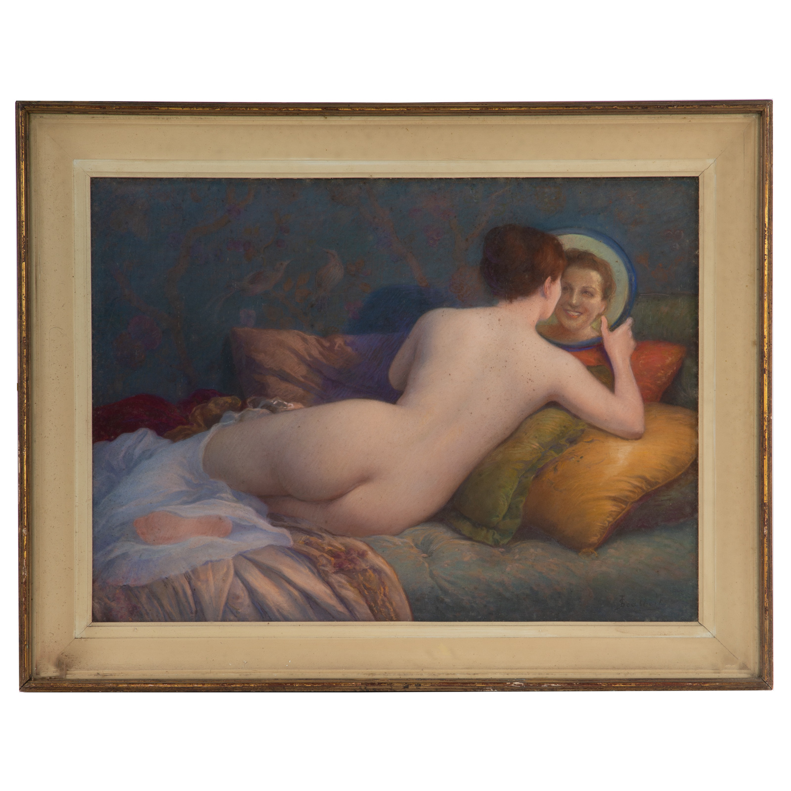 JULES SCALBERT. NUDE WOMAN WITH