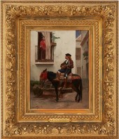 JULES WORMS O/C PAINTING, SERE