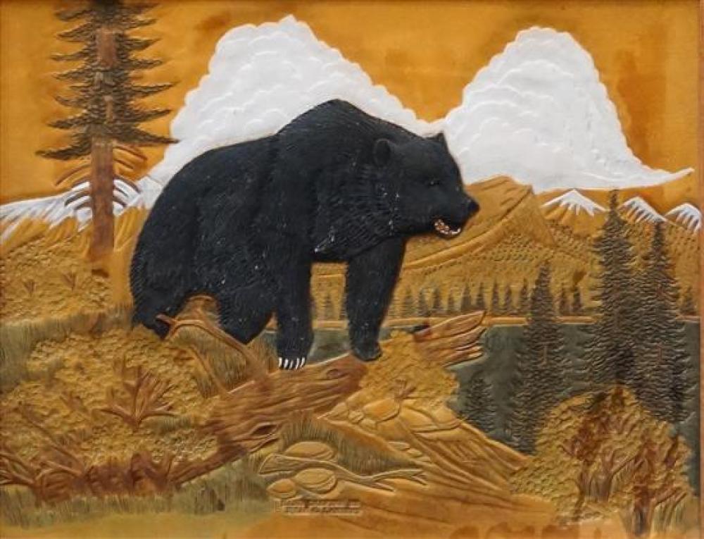 JULIA LAMBERT, BEAR IN LANDSCAPE,