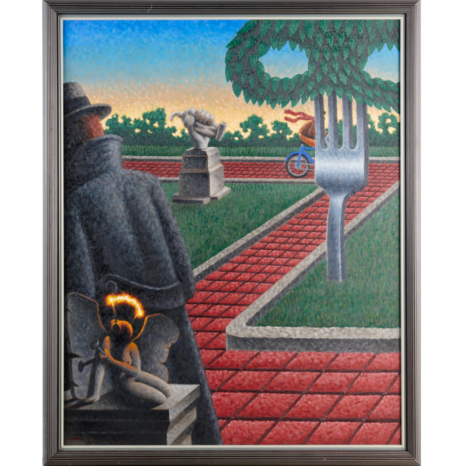 JULIAN LANDA, SURREAL OIL ON