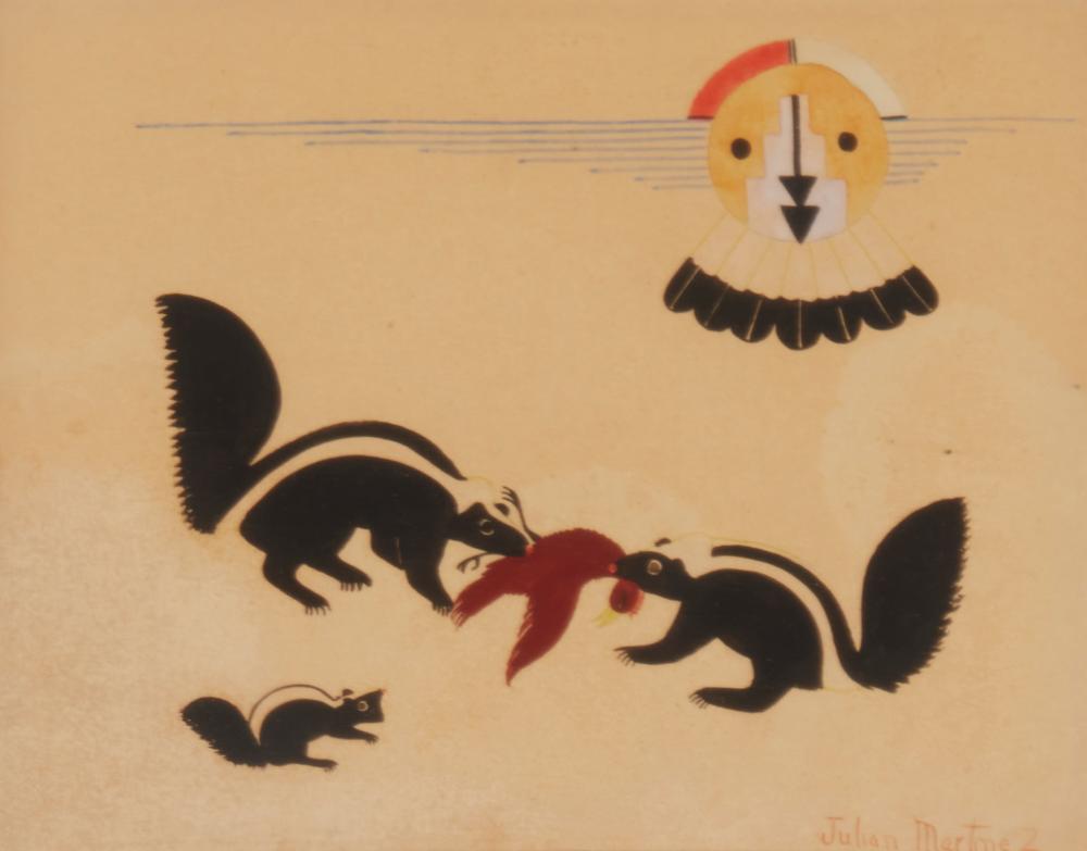 JULIAN MARTINEZ (1897-1943), SKUNKS