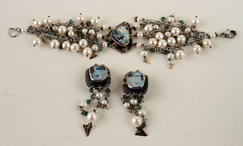 JULIE SHAW OPAL SILVER 14K &