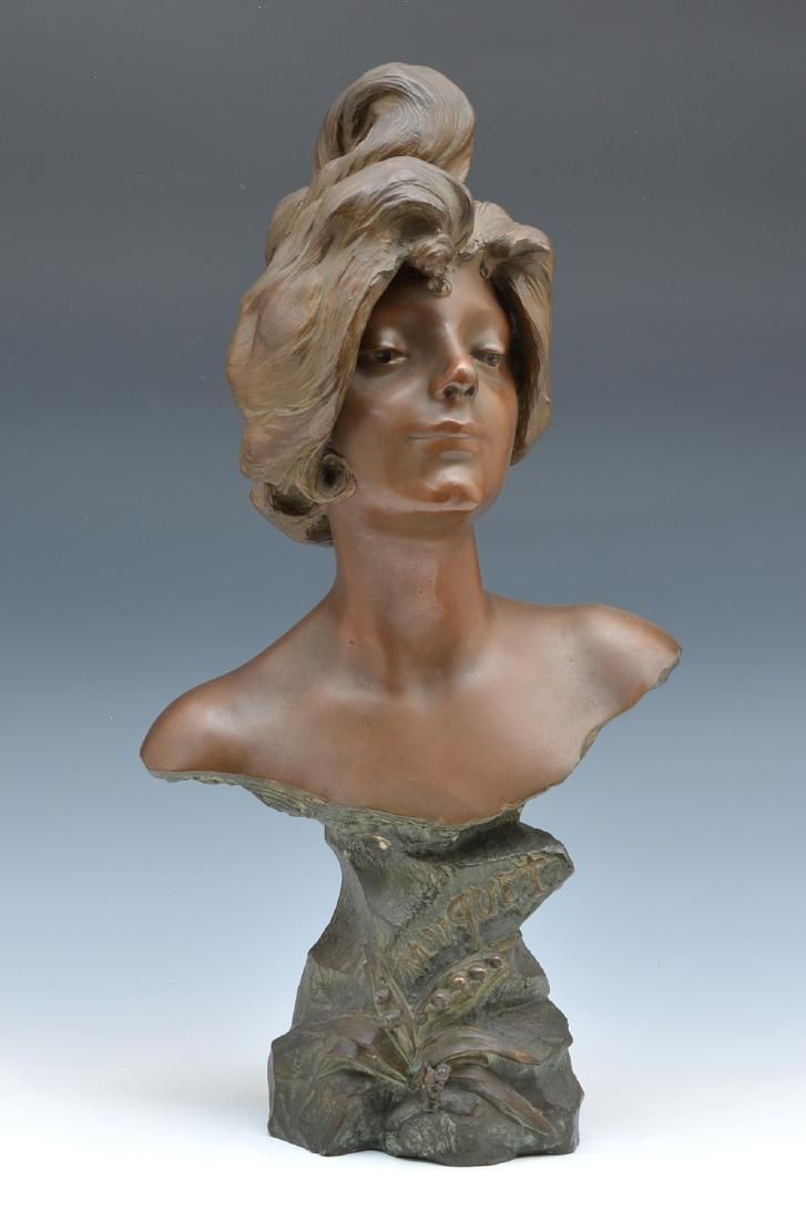 JULIEN CAUSSE MULTIPATINED BUST