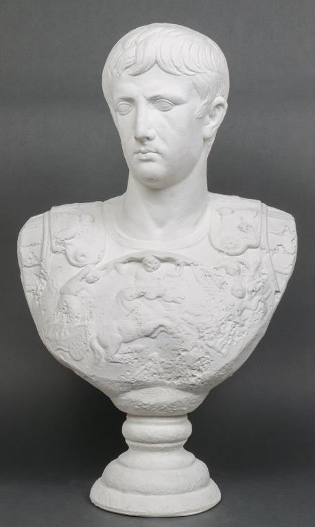 JULIUS CAESAR PLASTER BUST