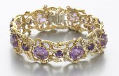 Julius Cohen 18K amethyst and