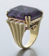Julius Cohen 18K gold amethyst