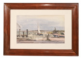 JULIUS DELBOS SIGNED WATER COL