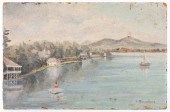 JULIUS W. SCHULEIN, LAKE SCENE