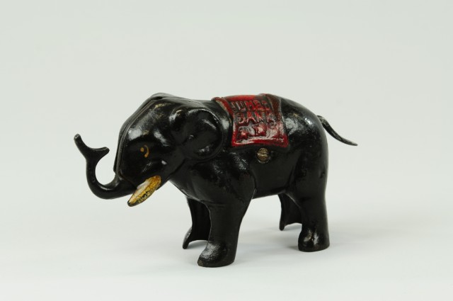 JUMBO MECHANICAL BANK On wheels