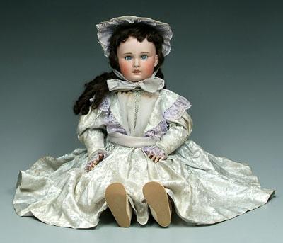 Jumeau bisque head doll, jointed