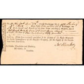 JUNE 1756 BILL OF EXCHANGE, 45