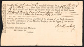 JUNE 1756 BILL OF EXCHANGE, 45