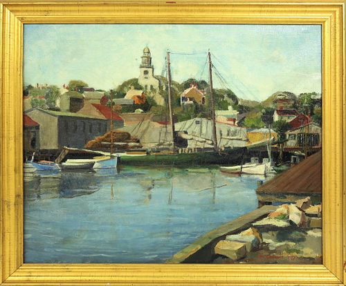 JUNE COOLIDGE OIL ON CANVAS "ISLAND