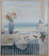 JUNE OWEN ACRYLIC ON LINEN, "M