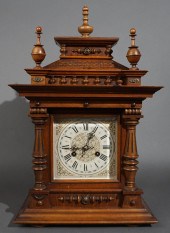 JUNGHANS WALNUT MANTLE CLOCK,
