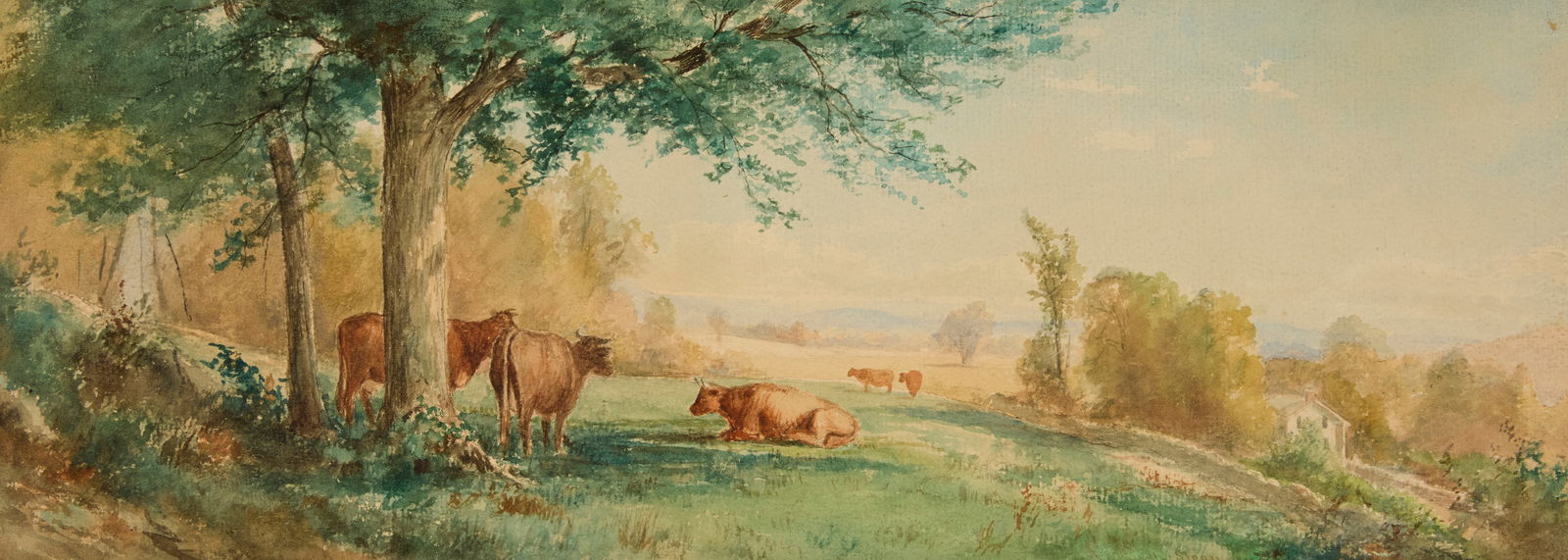 JUNIUS R. SLOAN (1827-1900), COWS